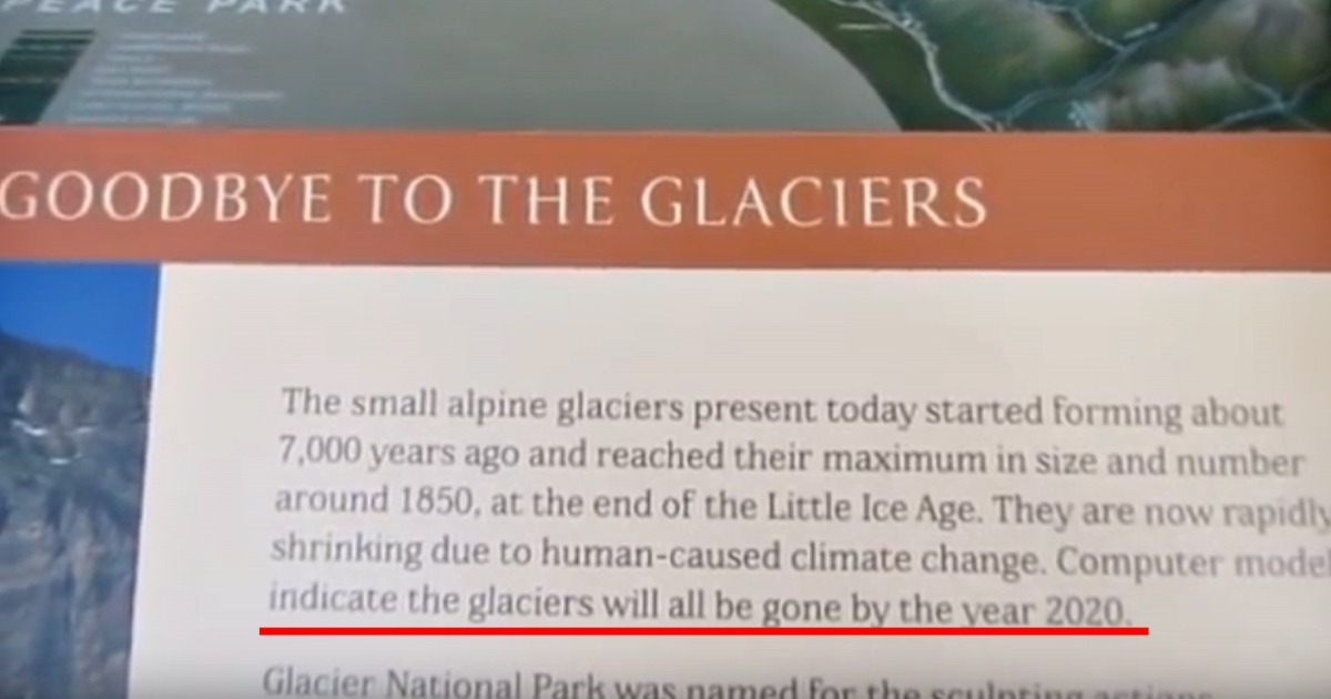 Glacier National Park Removes Signs 2020