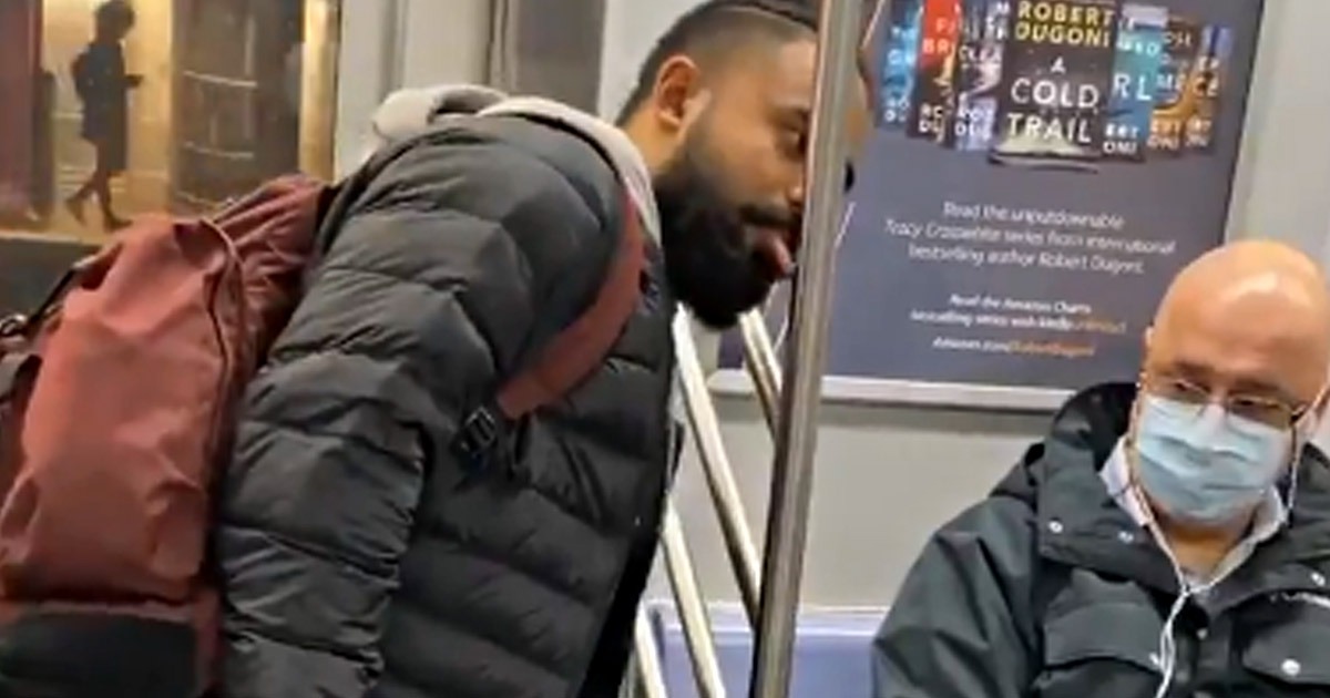 Coronavirus Man Licks Subway
