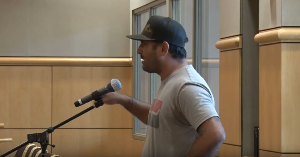 VIDEO: Veteran Tells County to 'Take The Masks Off,' Says 'It's Not Going To Be Peaceful Much Longer'