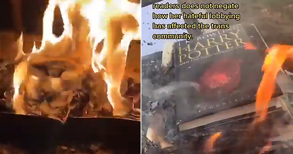 Feminists Burn JK Rowling Books