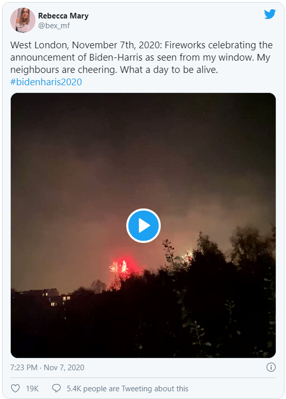 Fireworks Tweet