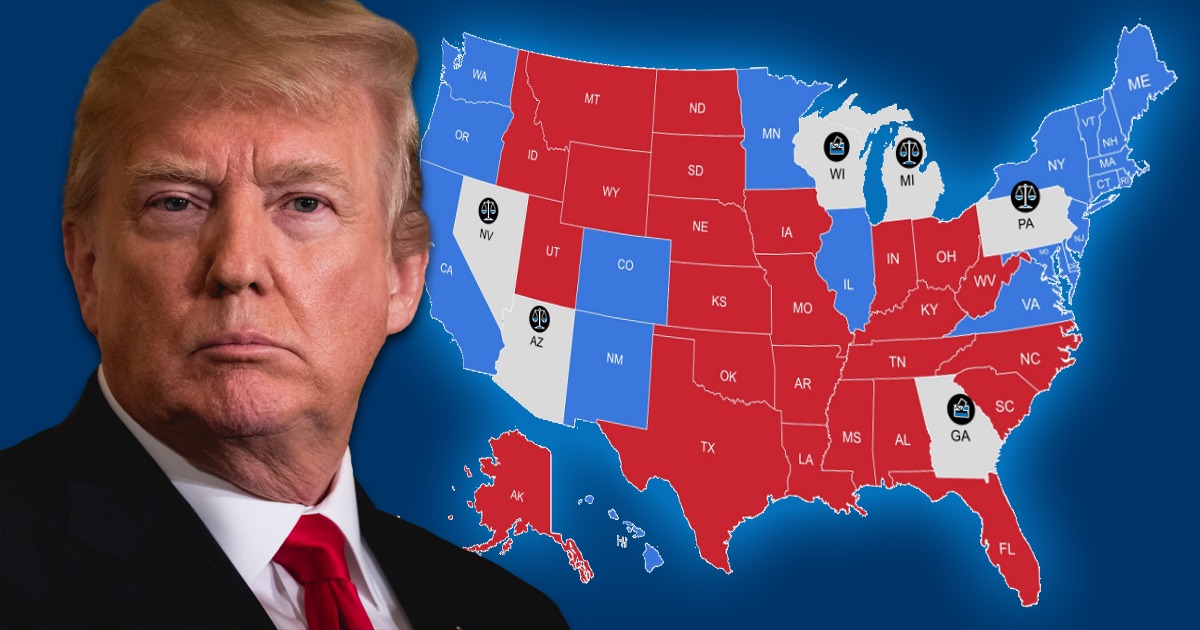 Donald Trump, Electoral Map