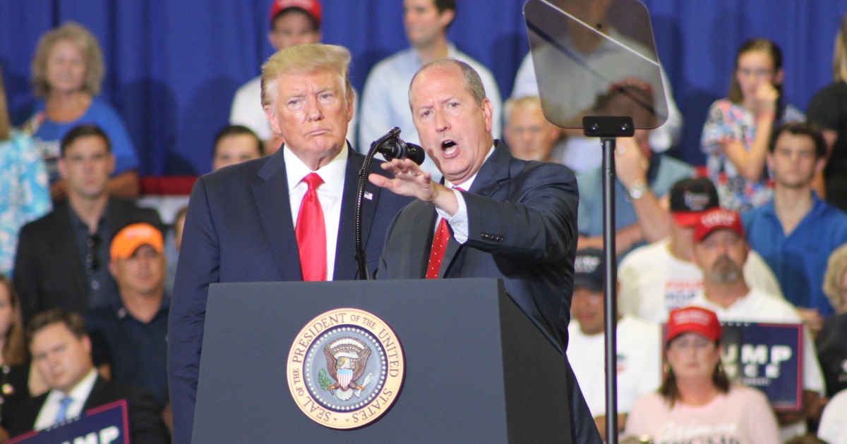 President Trump & Rep. Dan Bishop at NC Rally in 2019