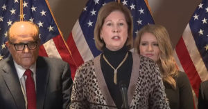 Trump attorneys Sidney Powell, Rudy Giuliani and Jenna Ellis at "Path to Victory" press conference