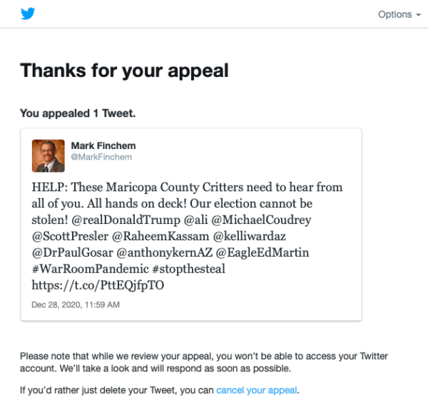 EXCLUSIVE: Arizona Rep Calls Out ‘CCP Propaganda’ Twitter
For Censoring Maricopa Fraud Discussion, Says ‘I’m Coming For
You’ 2