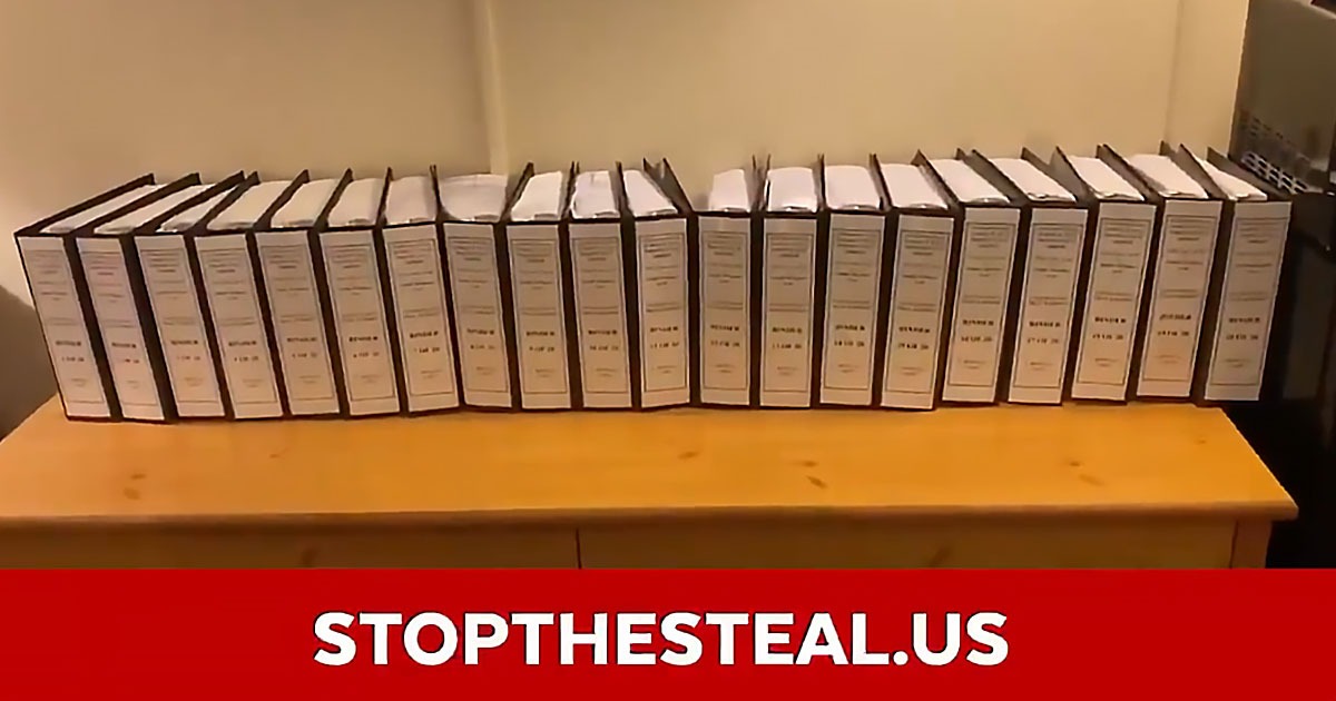 MORE EVIDENCE: New Video Shows '20 Binders Full Of Evidence' Of Nevada Fraud, Says Campaign Has Even More