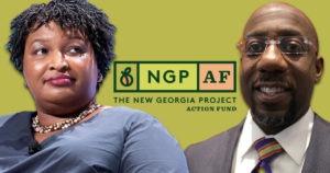 Stacey Abrams, Rapheal Warnock, New Georgia Project