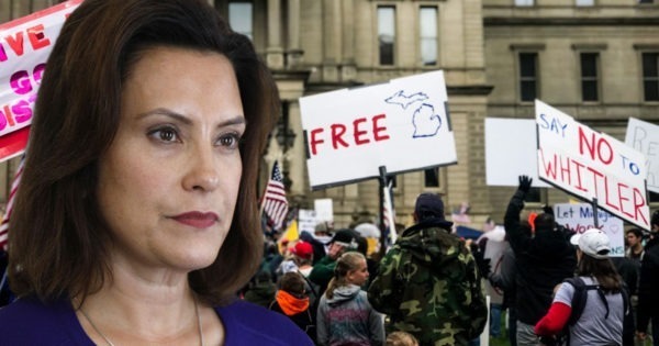 Gretchen Whitmer, COVID Protesters