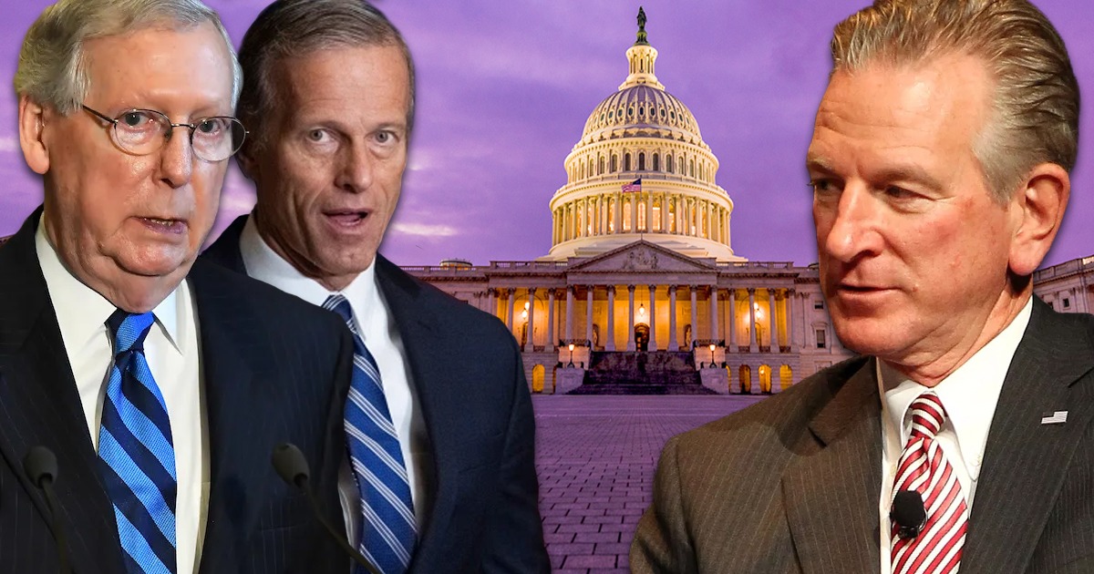 Mitch McConnell, John Thune, Tommy Tuberville, US Capitol Building