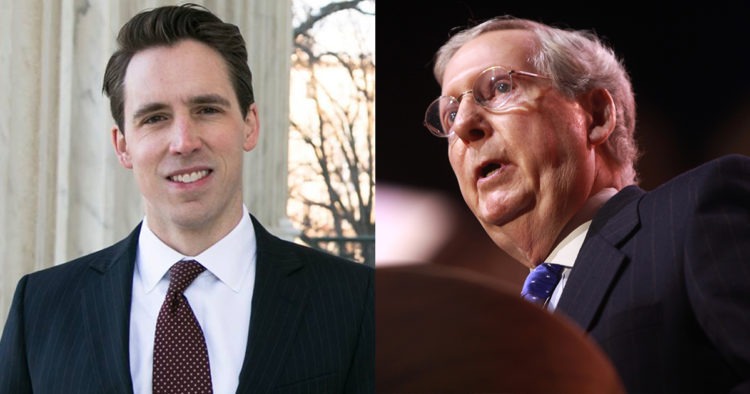 REPORT: McConnell Raged At Hawley On Senate Conference Call, Later Learned Hawley Never Joined The Call