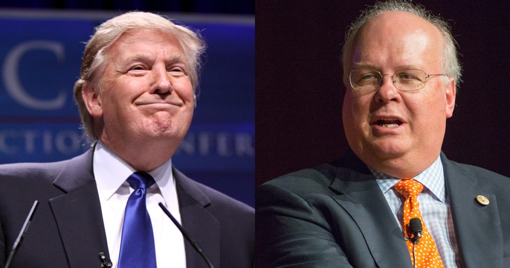 Trump Continues War On Establishment GOP With Statement Slamming Republican Consultant Karl Rove