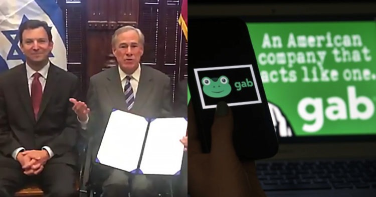 BREAKING: Texas’s Abbott Falsely Smears Gab As ‘Anti-Semitic Platform’, Says It Doesn’t Belong In Texas