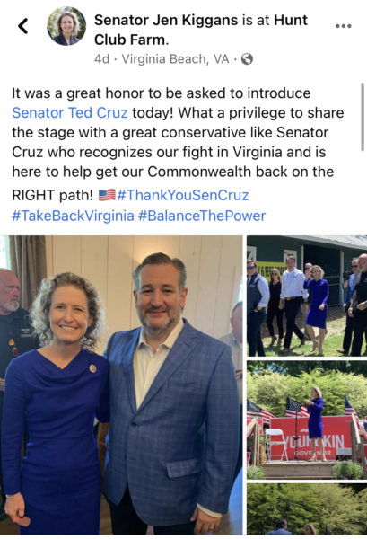 Jen Kiggans Ted Cruz