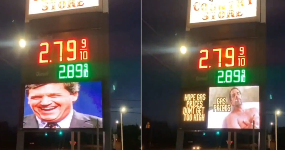 VIDEO: Gas Station Mocks Biden With Hunter Crack Pipe