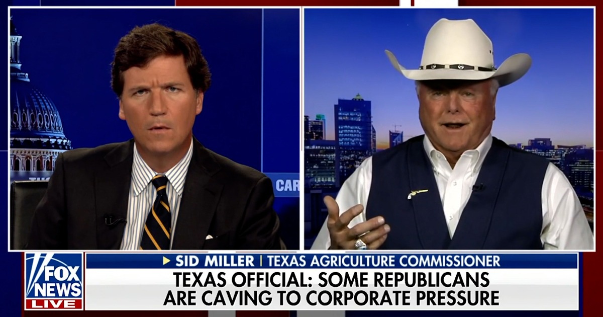 'COWBOY LOGIC': Sid Miller Tells Tucker Child 'Gender Modification Has Got To Stop' In Texas
