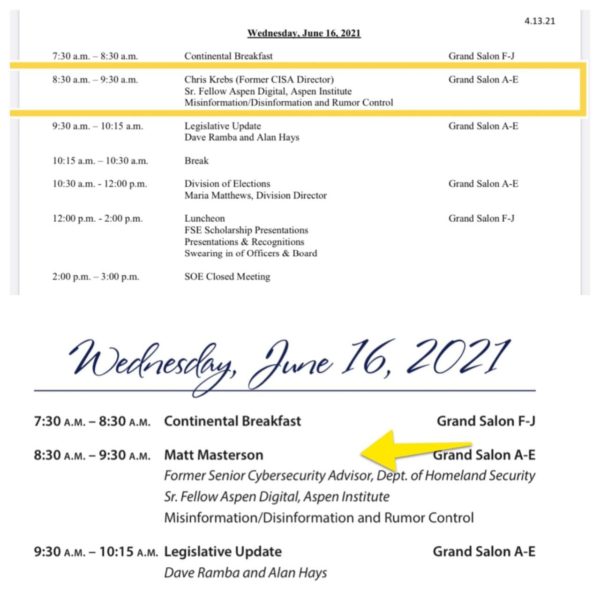 BREAKING: Chris Krebs Canceled From Speaker Lineup At
Deceptive Florida Election Event Featuring Dominion 2