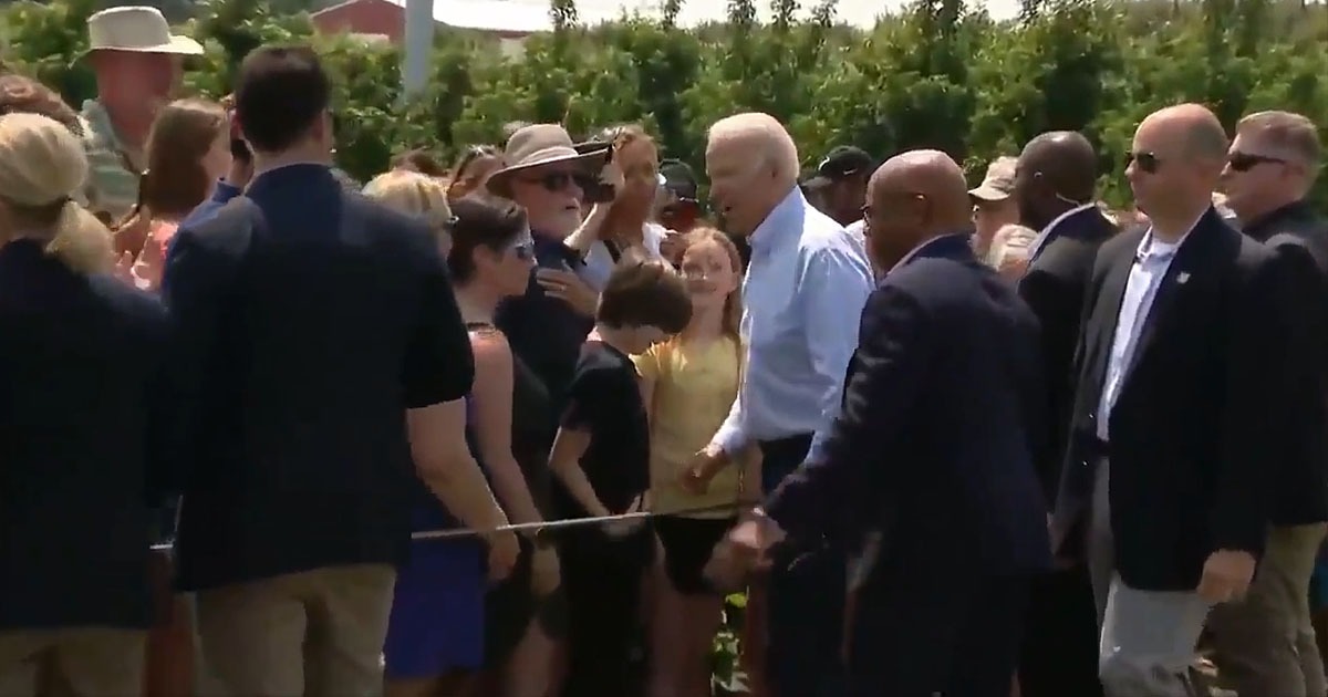 VIDEO: Biden Mumbles 'What Am I Doing' While Shaking Hands With Crowd, Child Quickly Withdraws Hand - National File