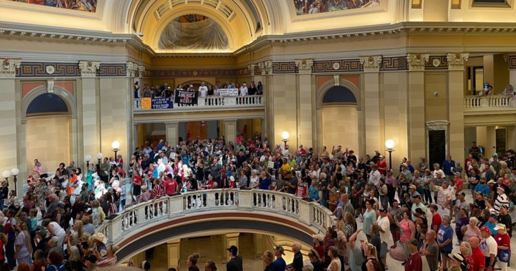 BREAKING: Thousands Protest Vaccine Passports, Mask Mandates At Oklahoma Capitol, Shout ‘USA’