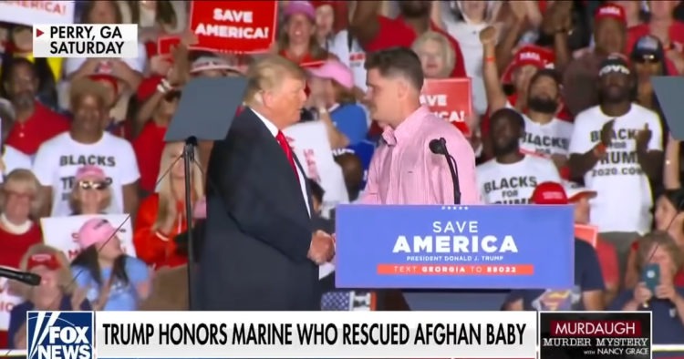 Marine Who Served At Kabul Airport Now Under Investigation For Appearing At Trump Rally