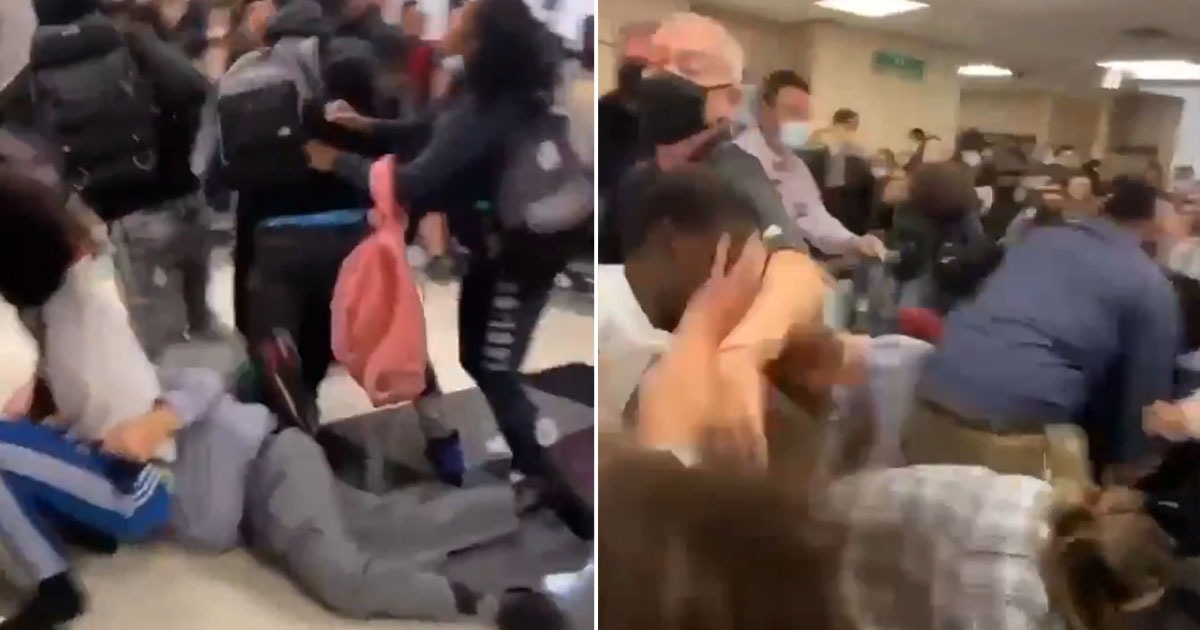 VIDEO: Massive Fight Breaks Out Between Students And Staff At Ohio High School As Bystander Screams 'Get That N***a'