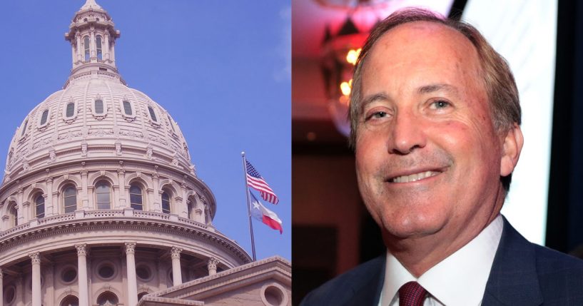 Texas Capitol and Ken Paxton