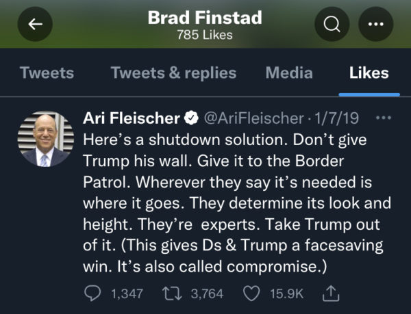 Brad Finstad Border Wall