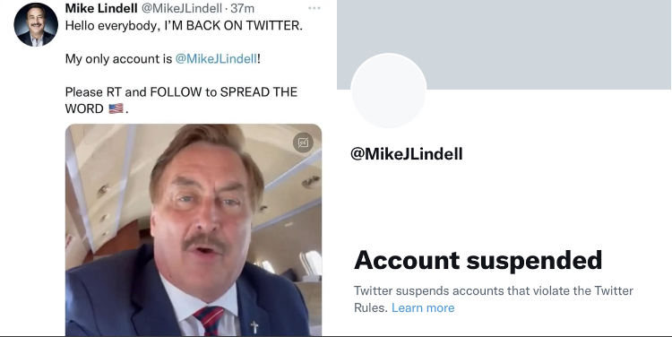 Mike Lindell Rejoins Twitter After Musk Takeover, Gets Banned Within Hours