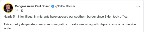 Gosar Immigration