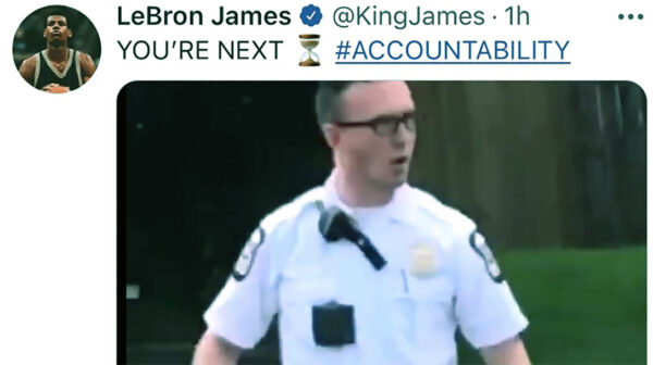 LeBron James Threatens Cop