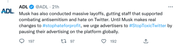 ADL Twitter Layoffs