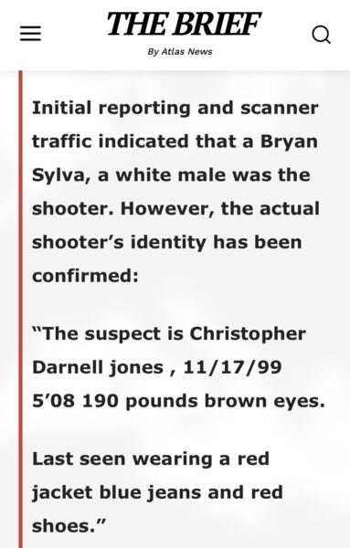 UVA shooting description