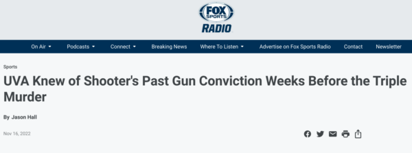 UVA Shooter Gun Conviction