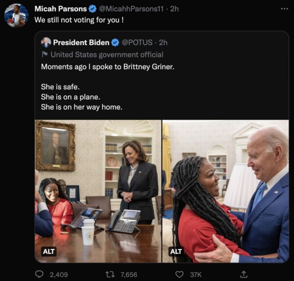 Micah Parsons Biden