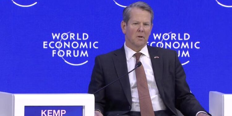 Davos: WEF Congratulates Brian Kemp on Failing to Secure Georgia’s Elections