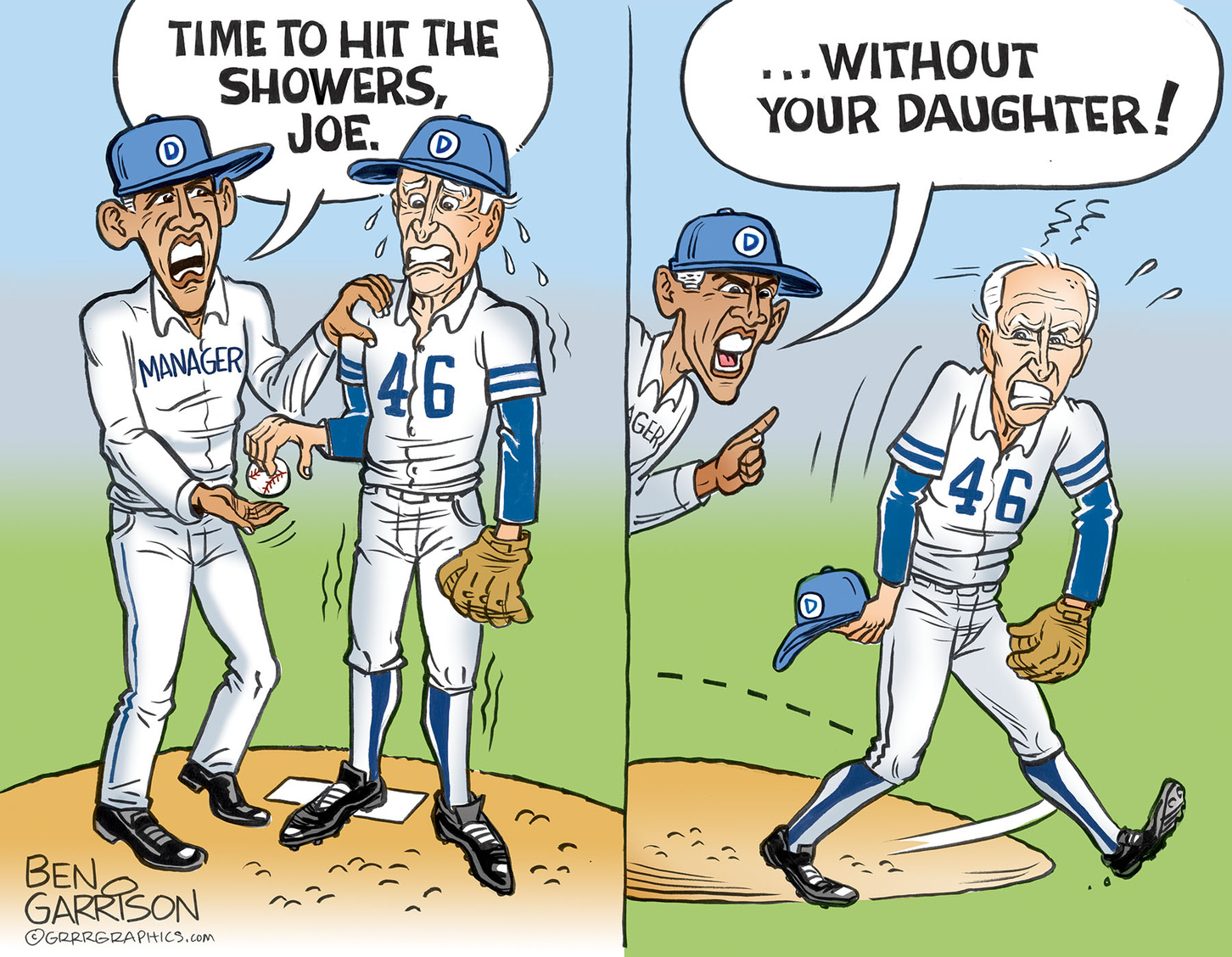 Ben Garrison Cartoon Calls Out Joe Biden For Ashley Biden Showers Scandal