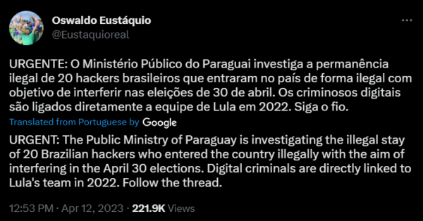 Paraguay Election Hackers