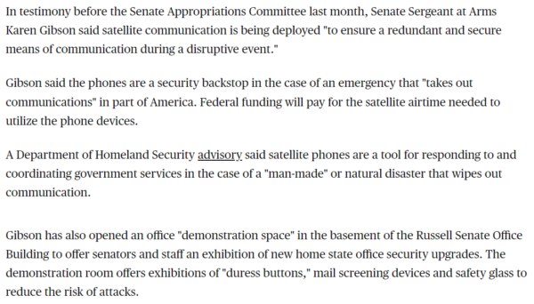 CBS Satellite Phones Senate