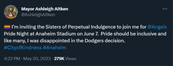 Democrat Mayor of Anaheim, CA Subverts Major League Baseball with Anti-Catholic LGBT Agenda