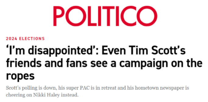 Politico Tim Scott Campaign