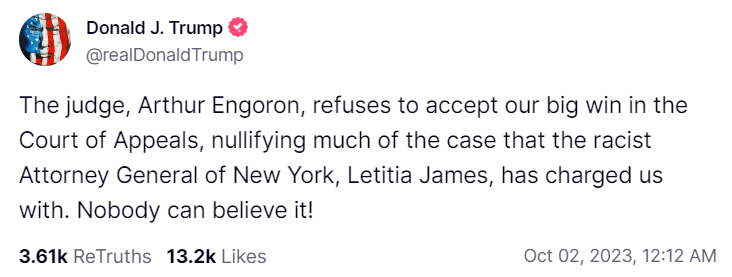 Trump Judge Truth