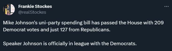 Johnson Spending Bill Passes