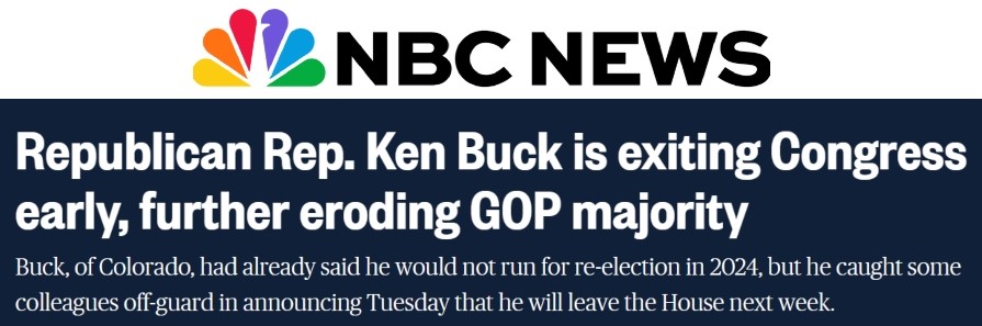 Ken Buck Resigns - NBC News