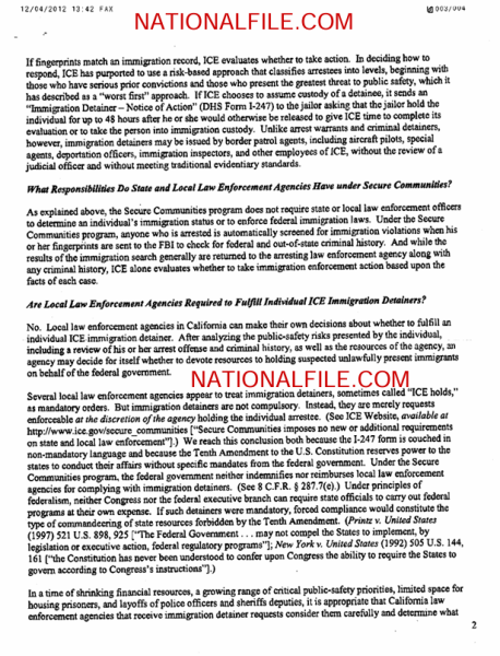 Kamala Harris Immigration Enforcement Directive: Page 2